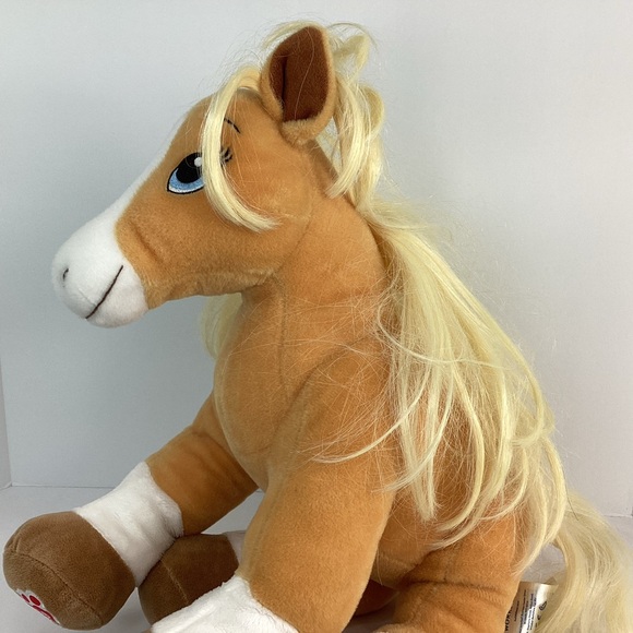 Build A Bear Horses And Hearts Riding Club Palomino Pony 15" Plush Horse Toy - Picture 4 of 14
